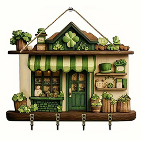 🎁✝️Communion themed wooden multifunctional home key holder (11.8 "X9 in")(2D Flat Products)