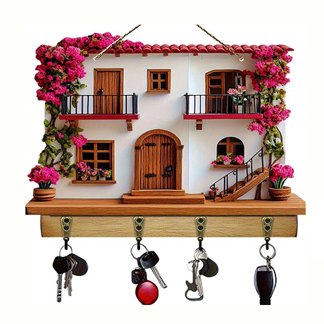 🎁✝️Communion themed wooden multifunctional home key holder (11.8 "X9 in")(2D Flat Products)