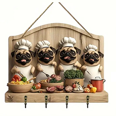 🎁✝️Communion themed wooden multifunctional home key holder (11.8 "X9 in")(2D Flat Products)