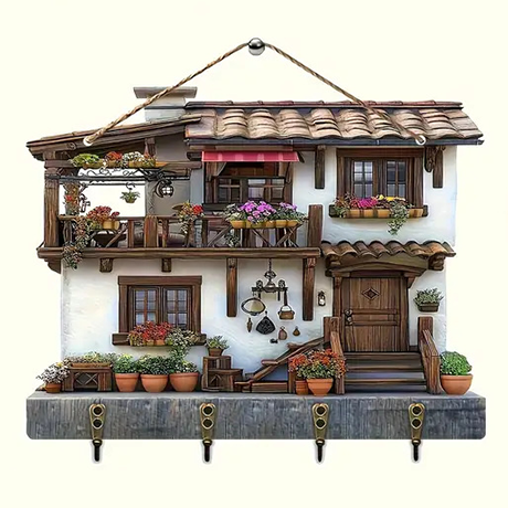 🎁✝️Communion themed wooden multifunctional home key holder (11.8 "X9 in")(2D Flat Products)