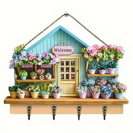 🎁✝️Communion themed wooden multifunctional home key holder (11.8 "X9 in")(2D Flat Products)