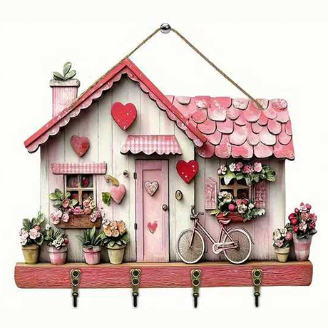 🎁✝️Communion themed wooden multifunctional home key holder (11.8 "X9 in")(2D Flat Products)