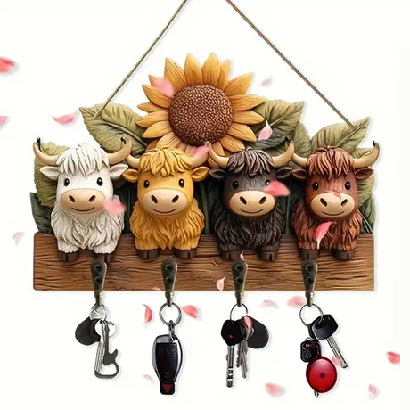 🎁✝️Communion themed wooden multifunctional home key holder (11.8 "X9 in")(2D Flat Products)