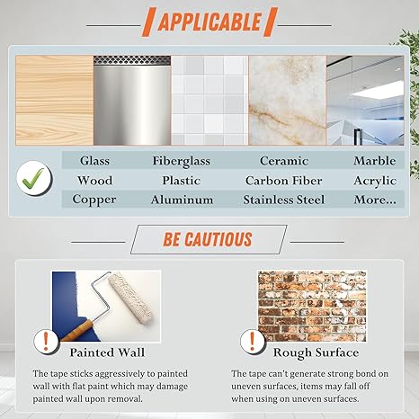 ✨⏰Final 6-hour Preferential Deal✨Extra Large Double Sided Tape  , Clear & Tough Nano Tape, Multipurpose Mounting Tape