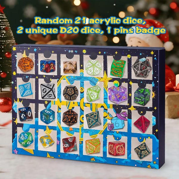 🔥LAST DAY 49% OFF - 🎄🎲2025 Christmas Dice Advent Calendar