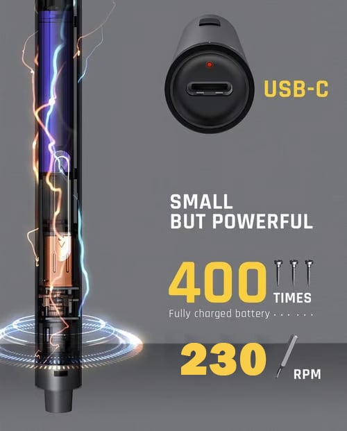 🎁Hot Promotion🔥E1 MAX 3.7V Mini Electric Screwdriver 52-in-1