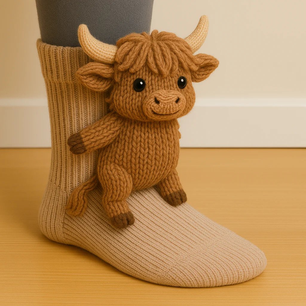 Cozy 3D Knit Animal Socks, Cute & Comfy for You or a Lovely Gift 💝