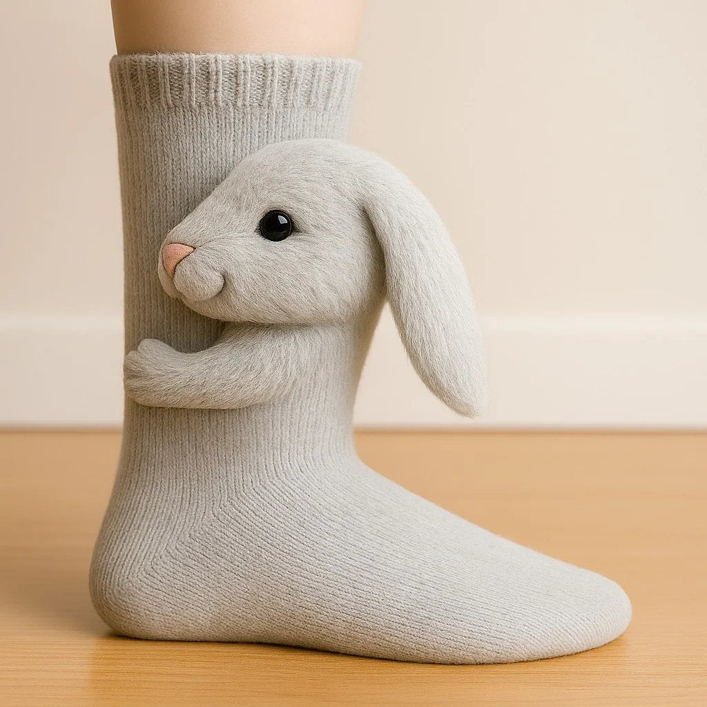 Cozy 3D Knit Animal Socks, Cute & Comfy for You or a Lovely Gift 💝