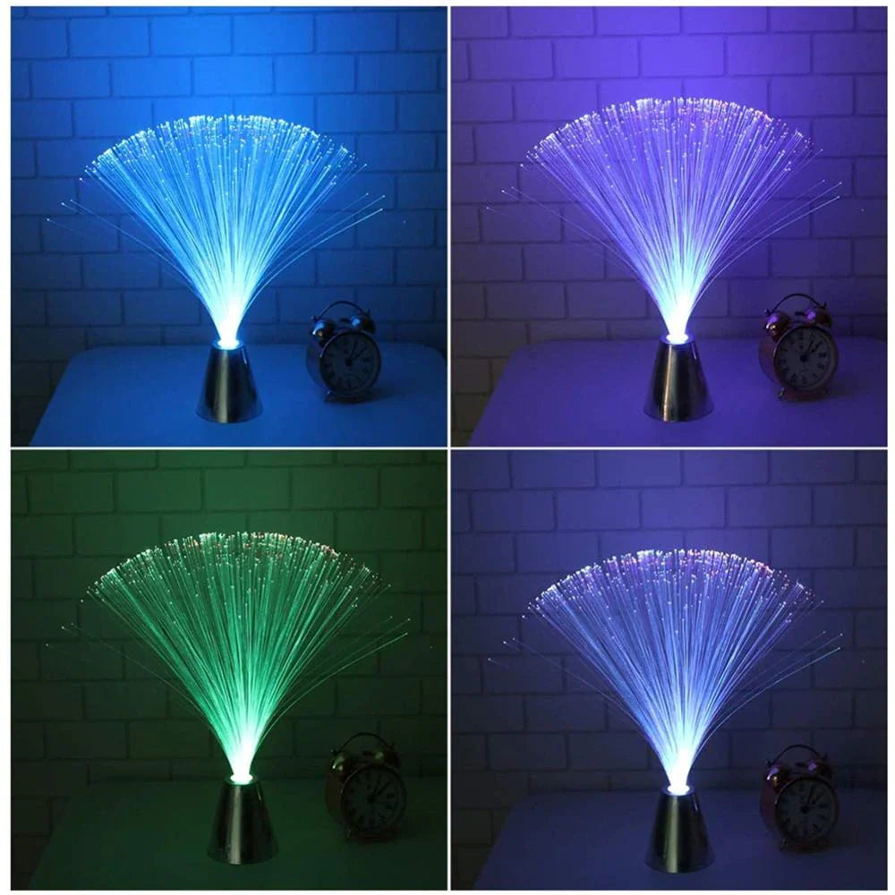 🌈 Color-Changing Fiber Optic Lamp Add a Magical Glow to Any Room
